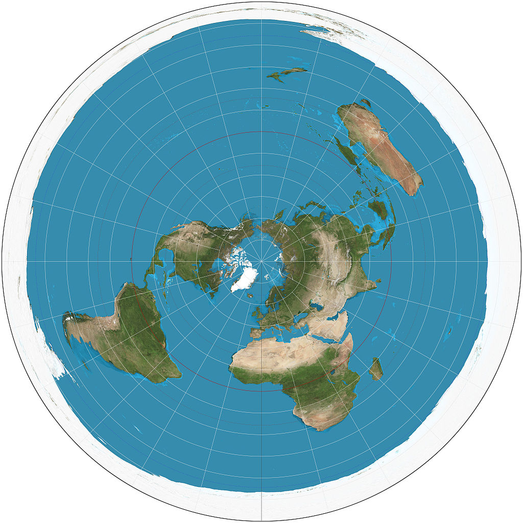 map of earth flat